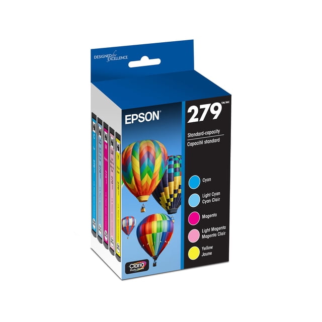 Cartucho de tinta Epson 279 Claria Photo HD combo de 5 colores