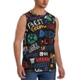 thumbnail image 2 of Pofeuu Basketball Print Men's Muscle T-Shirt, Sleeveless, Muscle Tank, Classic Muscle Tee Top For Men Casual Sleeveless Muscle T-Shirt Trendy Clothes-Small, 2 of 7