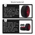 thumbnail image 4 of Eigraketly Paquete de 2 cintas para manillar de bicicleta VIARON, barra de repuesto para manillar, volante, caña de pescar, envoltura de Ciclismo negro rojo, 4 of 6