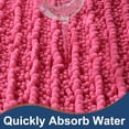 thumbnail image 4 of Juego de alfombras de baño FLOLEOPA, lujosas alfombrillas de baño de chenilla de color rosa intenso, 4 of 6