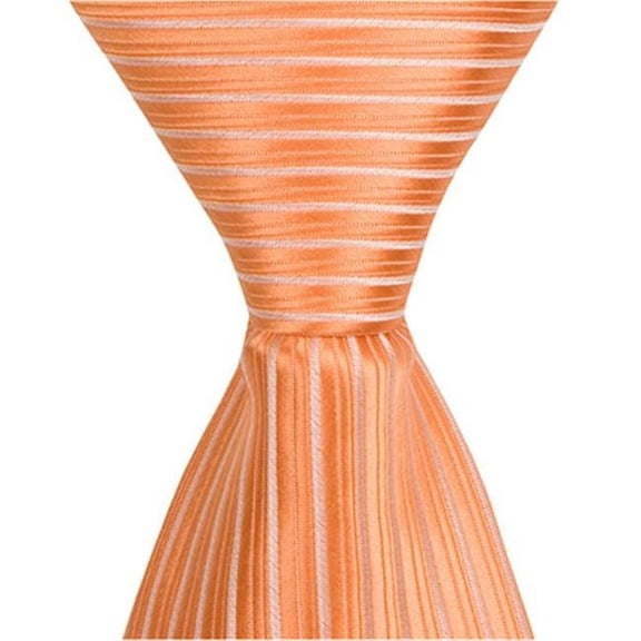 Matching Tie Guy 4091 O5 - 6 in. Newborn Zipper Necktie - Orange