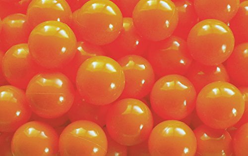 100 Jumbo 3" Macaron-Orange Bubble-Gum Color Commercial Grade Ball Pit Balls 