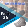 thumbnail image 7 of 240 Pairs Of Yacht & Smith Men Wholesale Cotton Sport Athletic Mid Ankle Socks Bulk Case Pack Size 10-13 (Gray), 7 of 7