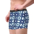 thumbnail image 2 of Gaeub Vintage Blue Print Men's Boxer Briefs,Super Fit Boxer Briefs for Men,Quick-Dry Underwear with 4-Way Stretch-Medium, 2 of 5