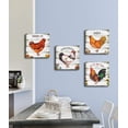 thumbnail image 4 of HFDF Rooster Kitchen Wall Decor, Kitchen Rooster Decor Farmhouse Wall Art, Red Rooster Pictures Chicken Art Pictures for Kitchen Easy to Hang 16x12inch Framed, 4 of 6