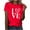 Red, variant on MOJOGO Spring Summer T Shirts for Women Loose Love Printed Valentines Tees Casual Short Sleeve Crewneck Top for Everyday Wear