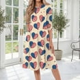 thumbnail image 2 of BOMYJESK 4th Of July Dresses for Women 250th Anniversary USA Flag Floral Maxi Dress Vintage Independence Day 2026 Summer Dresses Midi Dresses Elegant Classy Party Apparel Multicolor M, 2 of 7