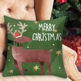 thumbnail image 2 of Teissuly Christmas Print PillowCase Linen Sofa Cushion Cover Home Decor Cushion Cover Family Pillowcase Teissuly WER202311013308, 2 of 3