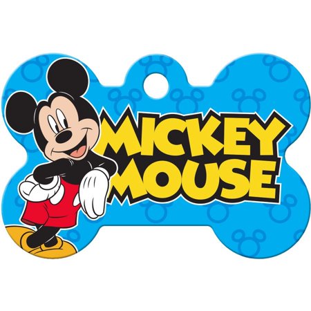 UPC: 0736511007008 | Mickey Mouse Logo Medium Bone Disney Pet ID Tag