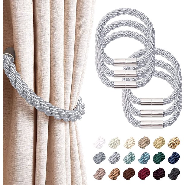 6 Pack Strong Curtain Tiebacks Modern Simple Style Drape Tie