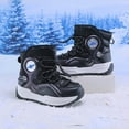 thumbnail image 4 of breaise Boys Snow Boots Winter Fur Lined Waterproof Slip Resistant Boots Cold Weather Hiking Boots Shoes, 4 of 7
