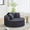 Gray, variant on Memoryfield Oversized Round Chaise Lounge Chair, 55" Upholstered Corduroy Deep Seat Cloud Sofa, Circle Couch with Cup Holders, for Living Room & Bedroom, No Assembly Required, Beige