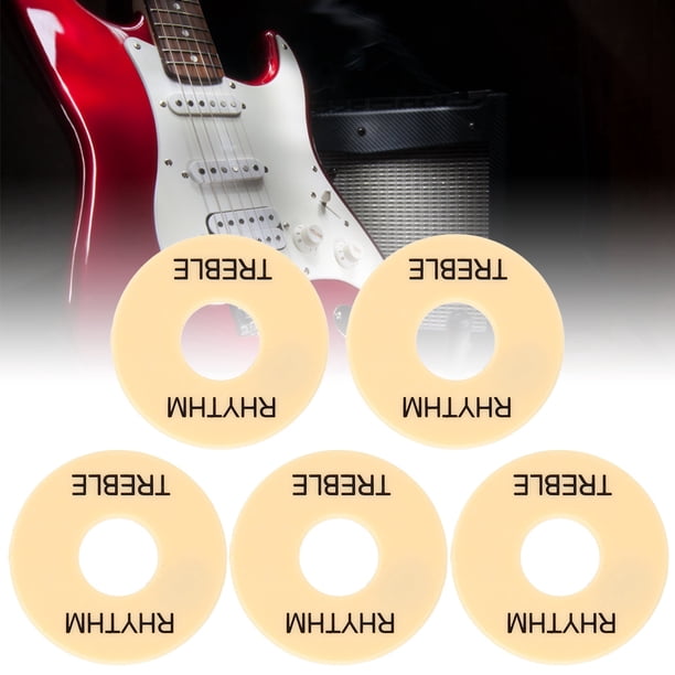 Guitarra 5 Uds Interruptor De Guitarra Eléctrica Arandela Plástico Accesorios Para Instrumentos Musicales 44mm De Diámetro