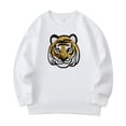 thumbnail image 4 of VNKIDY Boys Sweatshirts Kids Sequin Cartoon Graphic Pullover Long Sleeve Crewneck Loose Fit Athletic Top For Casual Daily Outdoor Activities Leisure Top White 18-24 Months, 4 of 4
