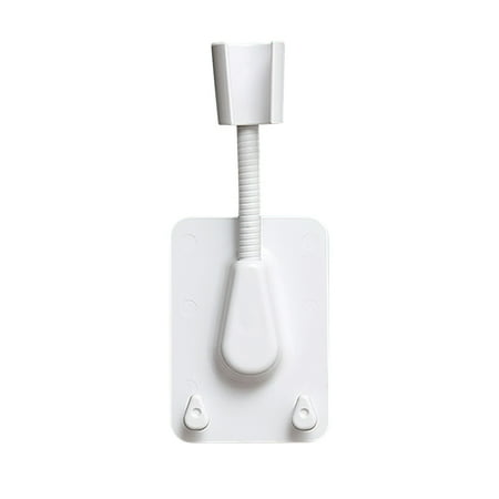 

Bathroom Wall Mounted Hand Shower Head Adjustable Holder Bracket (White)