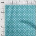 thumbnail image 2 of oneOone Viscose Jersey Turquoise Blue Fabric African Craft Projects Decor Fabric Printed By The Yard 60 Inch Wide, 2 of 4