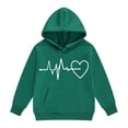 thumbnail image 5 of Mercatoo Girls Oversized Heart Hoodies Fall Winter Trendy Pullover Hoodie Pocket Personalized Graphic 𝐇ooded Sweatshirts, 5 of 5
