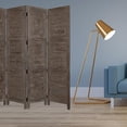 thumbnail image 2 of 1" x 76" x 84" Gray Wood Screen, 2 of 2