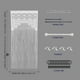 thumbnail image 2 of Cortina de puerta de encaje de macramé YaoYue, 90 x 200 cm, blanca, 2 of 6