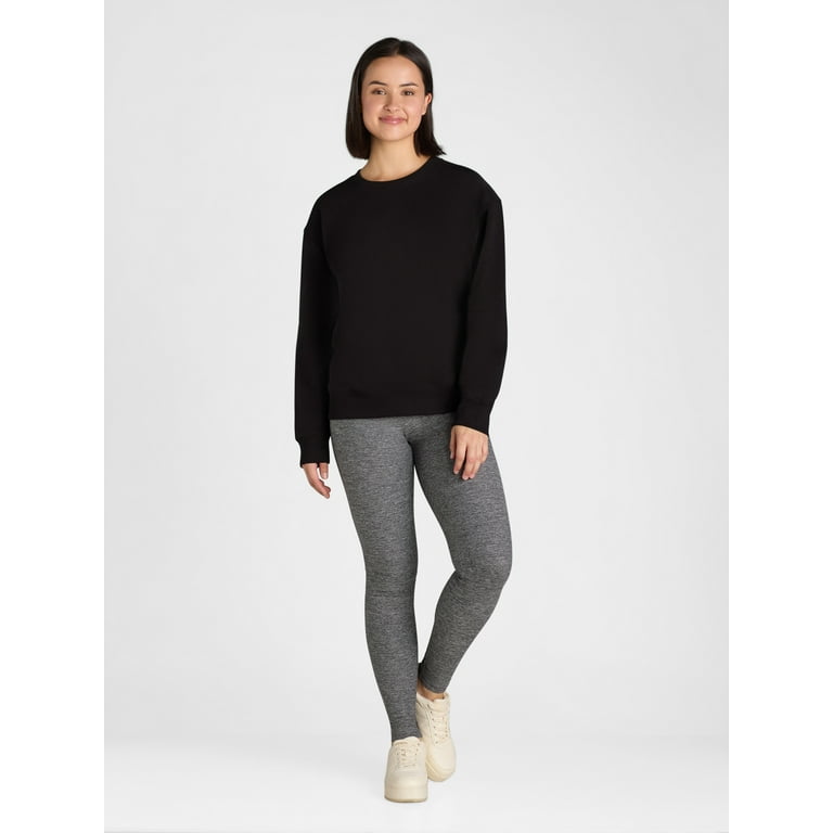 Athletic Works Women's and Women's Plus Fleece Crewneck