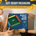thumbnail image 2 of Juego Shut the Box Queensell de madera para 4 jugadores con 15 dados, 2 of 9