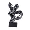 thumbnail image 3 of Escultura abstracta de rostro besándose, estatua de pareja besándose, escultura de centro de mesa Plateado vintage, 3 of 9