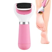 Htovila Electric Foot Grinder with Roller Head Battery Powered Portable Feet File Pedicure Tool Foot Scrubber Callus Remover for Dead Hard Cracked Dry Skin