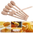 thumbnail image 3 of CHAO 6 palitos de panal, palitos de madera para miel, barra para revolver miel, mango mezclador, cuchara para tarro, prácticos palitos de madera para miel, agitador de miel, varita de miel, 3 of 5