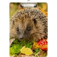 thumbnail image 1 of FMSHPON Hedgehog Mushroom Golden Autumn Clipboard Hardboard Wood Nursing Clip Board and Pull for Standard A4 Letter 13x9 inches, 1 of 5