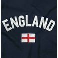 thumbnail image 2 of England Country Flag Soccer Fan Pride Womens Slim Fit Graphic Tee Brisco Brands S, 2 of 5