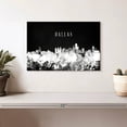 thumbnail image 2 of Elephant Stock Dallas Skyline Bw Wall Art - Horizontal Canvas Wall Art - Living Room Wall Decor - City Canvas - Black And White Decor - 12" x 8", 2 of 8