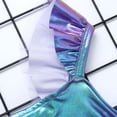 thumbnail image 4 of iiniim Girls Shiny Metallic Ruffles Mermaid Crop Bra Top for Halloween Princess, 4 of 7