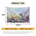 thumbnail image 6 of SEANATIVE Floral Hummingbird Tapestries for Bedroom Small Wall Hanging Tapestry Aesthetic Tapestry Small Tapestry for Office Mini Tapestry Home Decor 36H*24W Inches, 6 of 6