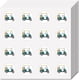 thumbnail image 1 of 128 pegatinas para carrito de golf, pequeñas y redondas, autoadhesivas, impermeables, para planificador., 1 of 9