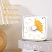 60-Minute Visual Countdown Timer for Kids: Classroom, Kitchen & Study Desk Time Management Tool with Orange Pattern