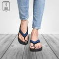 thumbnail image 6 of Aerothotic  Strait Women's Orthotic Thong Sandals 11 - Medium - Navy, 6 of 9