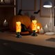 thumbnail image 5 of Candelabro de luz LED Fiudx con forma de calavera y calabaza electrónica para decoración de Halloween 2 unidades, 5 of 6