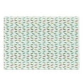thumbnail image 1 of Flip Flop Cutting Board, Foam Thong Sandals Design Pattern Including Polka Dots Stripes Crooked Lines, Decorative Tempered Glass Cutting and Serving Board, Large Size, Multicolor, by Ambesonne, 1 of 1