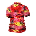thumbnail image 3 of MDUKONU Chemise Ajustée pour Homme à Manches Courtes, Résistante aux Plis, Chemise Quotidienne Rouge G, 3 of 3