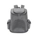 thumbnail image 3 of Mochila Transportadora Salvador para Mascotas Mochila para Gatos 2 Bolsas Laterales Gris 6.6lb, 3 of 10