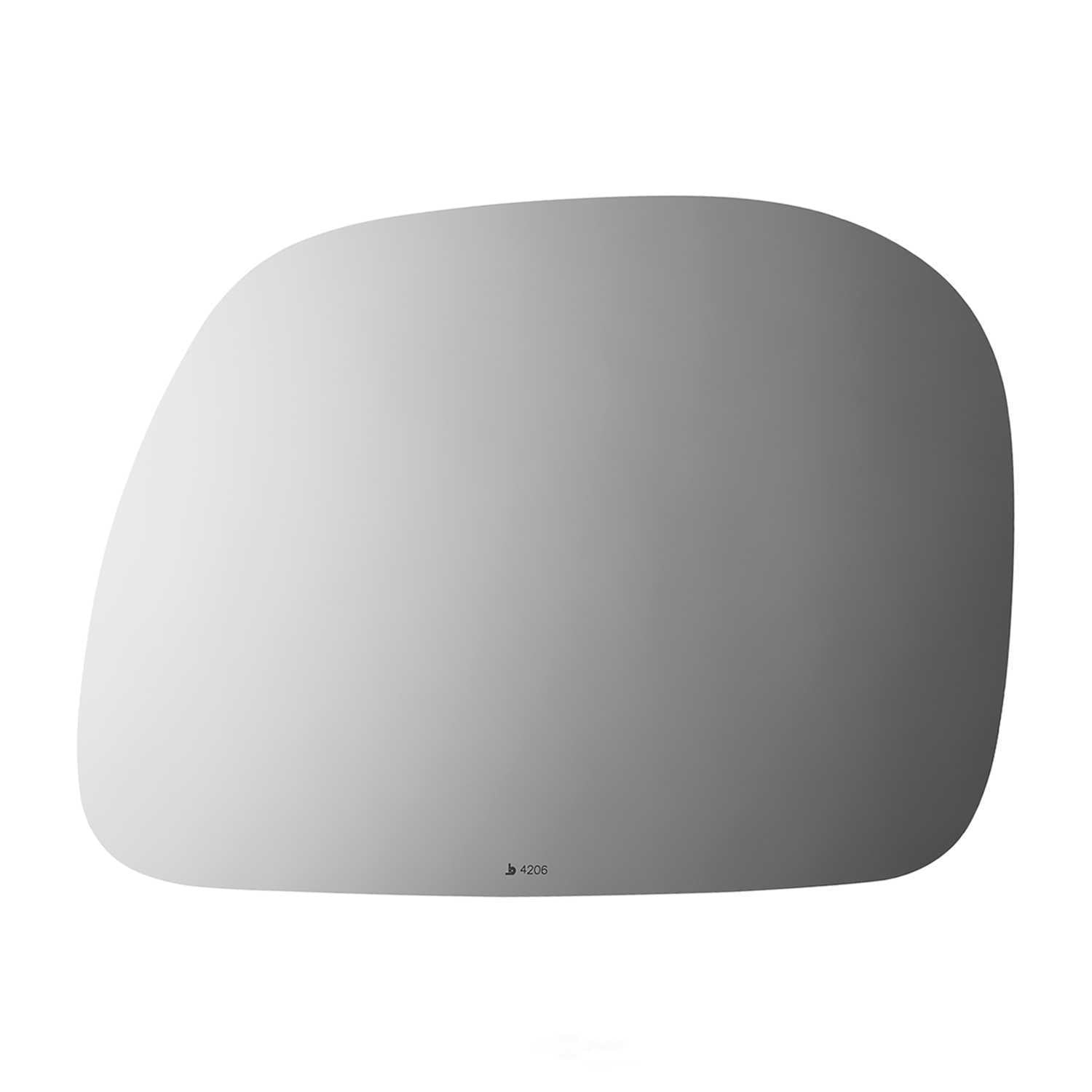 Burco 4206 Passenger Side Flat Replacement Mirror Glass for Ford
