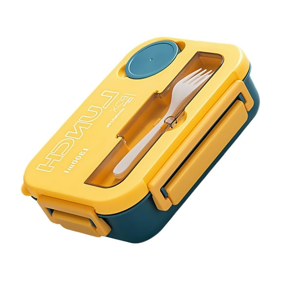 Ciwanning Food Container Food Storage Box With Fork, Spoon Meal Preps Container for Home