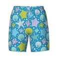 thumbnail image 4 of Lsque Mens Swim Trunks Starfish Pattern - Bathing Suit Compression Liner - Beach Swim Shorts Swimwear - (S-3XL) - Stretch Quick Dry -Large, 4 of 9