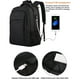 thumbnail image 5 of Mochila de viaje para computadora portátil, mochila para juegos, mochila impermeable para negocios, mochila universitaria, elegante bolso para computadora portátil para hombres y mujeres, color negro, 5 of 6