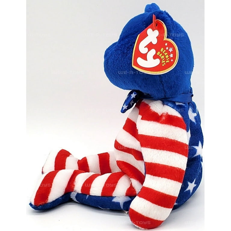 Ty Beanie Babies Liberty the Bear Blue Patriotic Plush 2002
