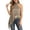 Tank 33#Grey, variant on Women's Tank Tops Elegant Asymmetrical Halter Neck Satin Camisole with Lace Trim Detail for Formal Business Summer Daily Wear