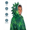 thumbnail image 3 of Bare Home Manta de Felpa Sherpa para Usar Mullida y Suave, Liviana, para Niños, Dinosaurio, 3 of 7
