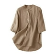 thumbnail image 2 of Aloohaidyvio Tops for Women ,Womens Casual T-Shirt Short Sleeve V-Neck Sweatshirt Tops Blouse, 2 of 6