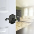 thumbnail image 5 of Schlage F10 FLA 716 CAM Camelot Collection Flair Passage Lever, Aged Bronze, 5 of 7