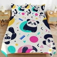 thumbnail image 2 of Cute Panda Bedding Set with Zipper Closure for Girls & Boys, 2 of 6